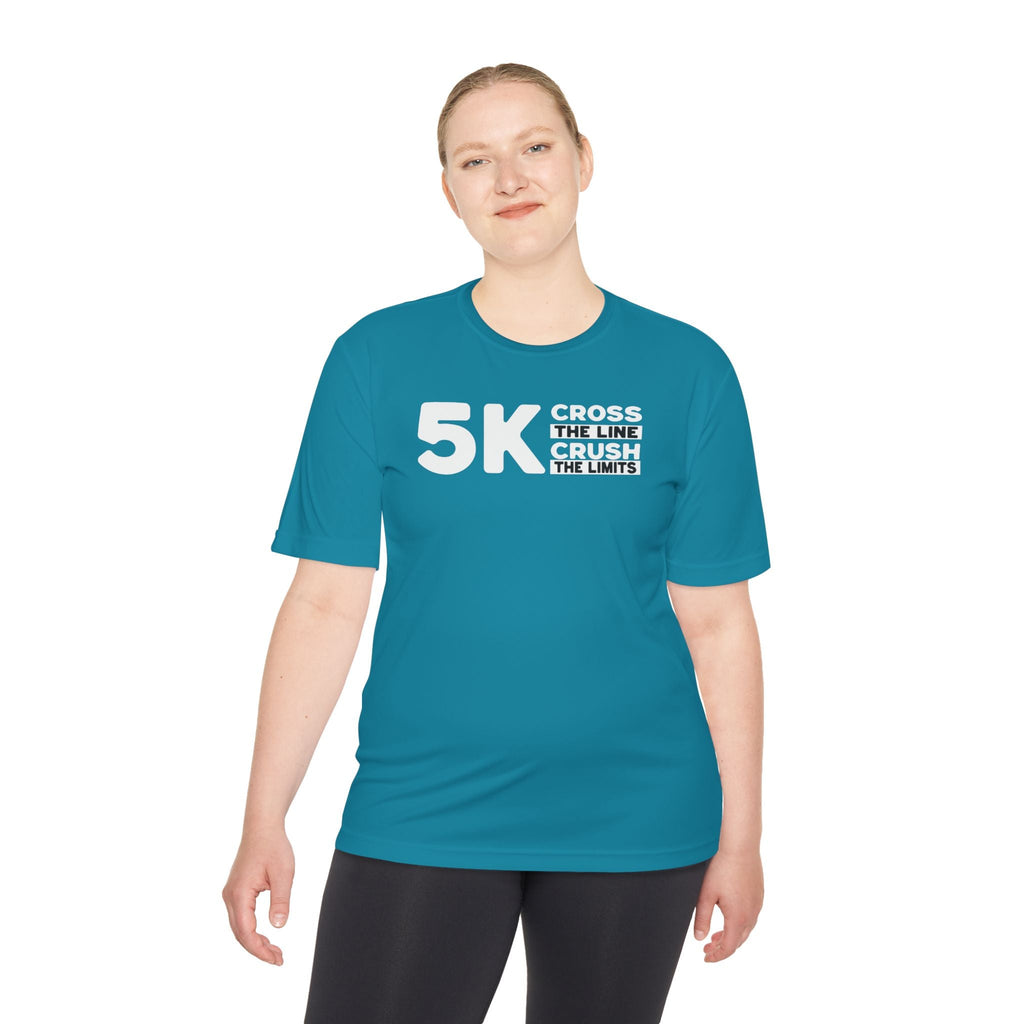 5k Cross the Line and Crush the Limits Moisture Wicking Tee - Unisex - Forward Gear Athletics