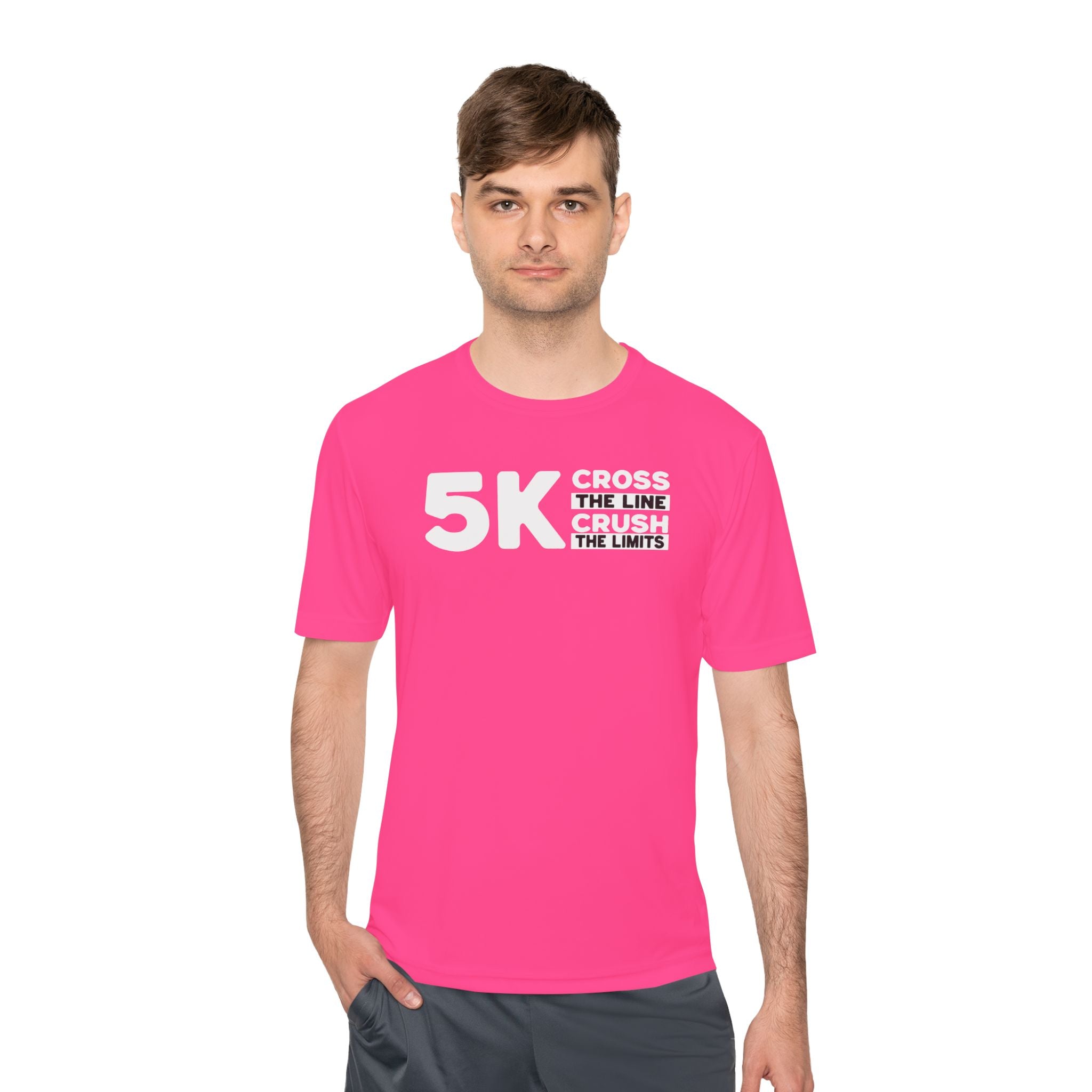 5k Cross the Line and Crush the Limits Moisture Wicking Tee - Unisex - Forward Gear Athletics
