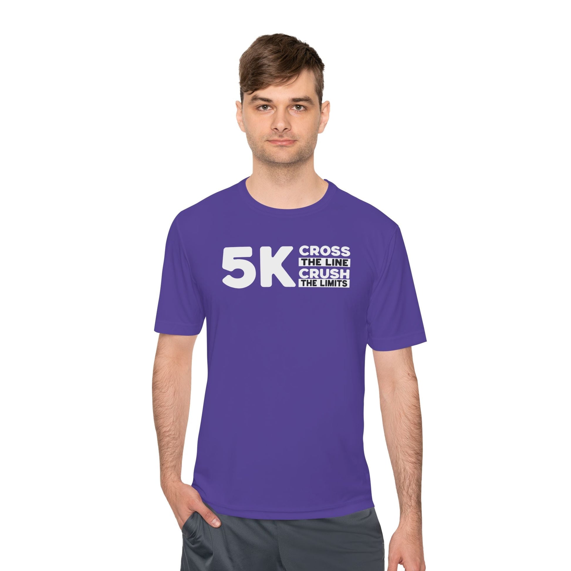 5k Cross the Line and Crush the Limits Moisture Wicking Tee - Unisex - Forward Gear Athletics