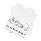 “I’ll Be In My Office” Running Race Medal & Bib Design