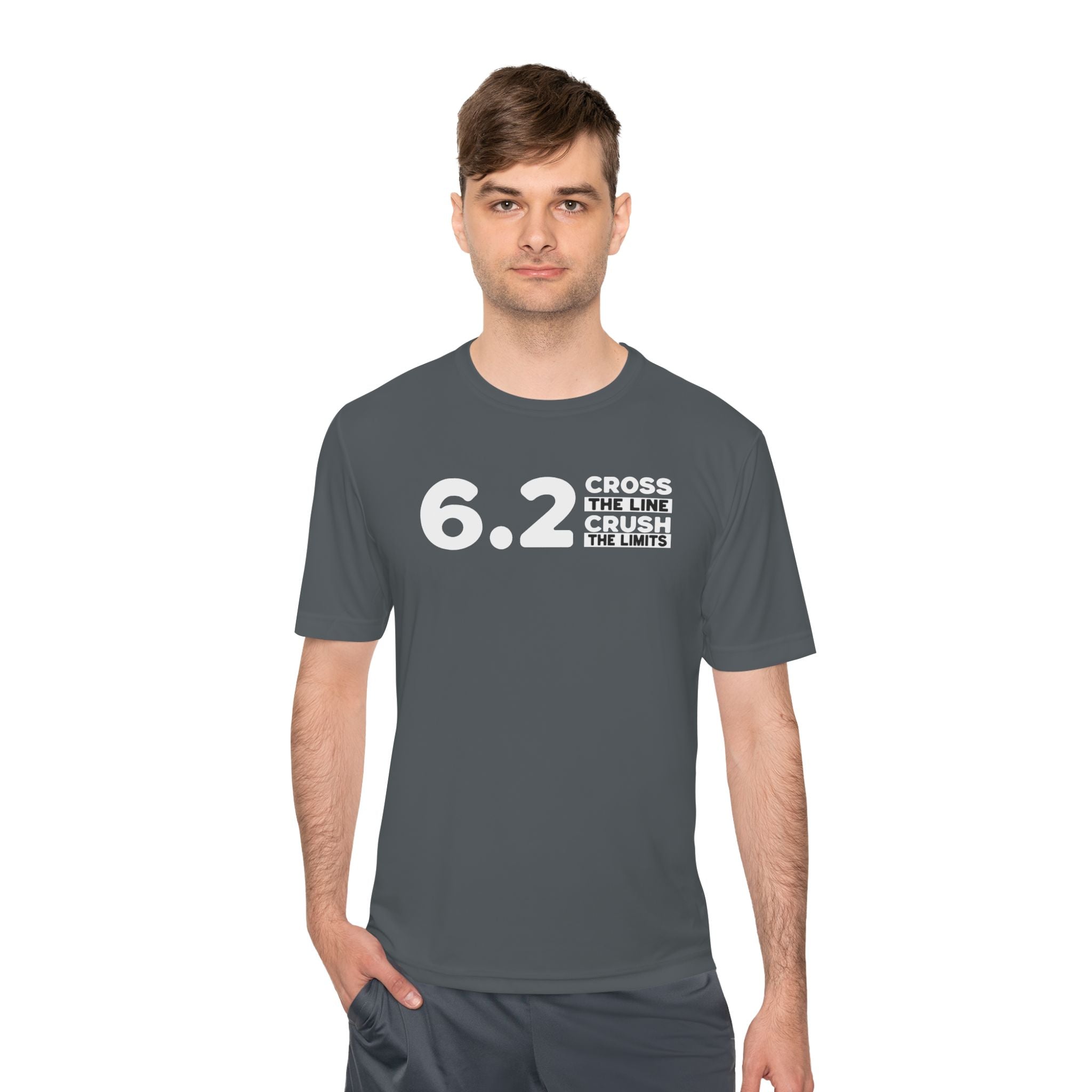 6.2 Cross the Line and Crush the Limits Moisture Wicking Tee - Unisex - Forward Gear Athletics