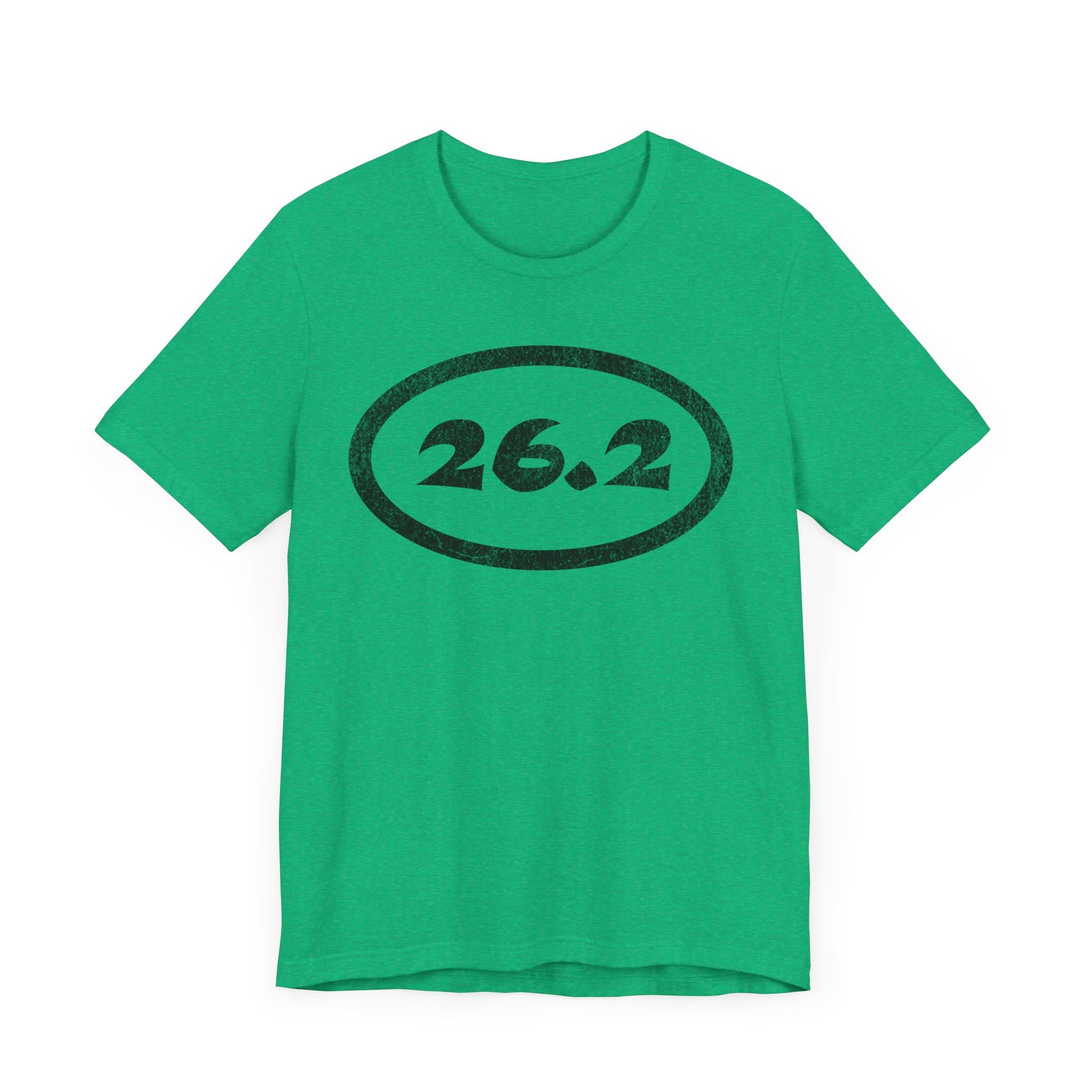 26.2 Marathon Distance Oval - Run T-Shirt - Green