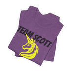 Customized Boston Race Support Crew T-Shirt - Yellow Unicorn