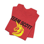Customized Boston Race Support Crew T-Shirt - Yellow Unicorn