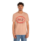 70.3 Triathlon Distance Oval (Red w/Just Keep Moving) - Swim, Bike, Run T-Shirt - Forward Gear Athletics
