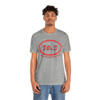70.3 Triathlon Distance Oval (Red w/Just Keep Moving) - Swim, Bike, Run T-Shirt - Forward Gear Athletics