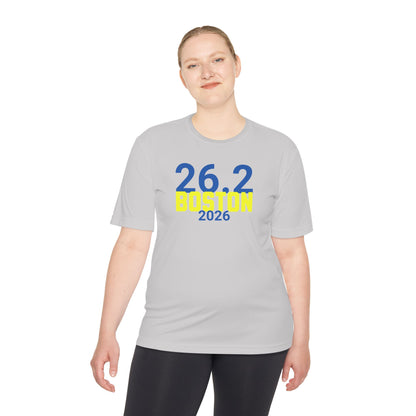 26.2 Boston 2026 - Unisex Moisture Wicking Tee