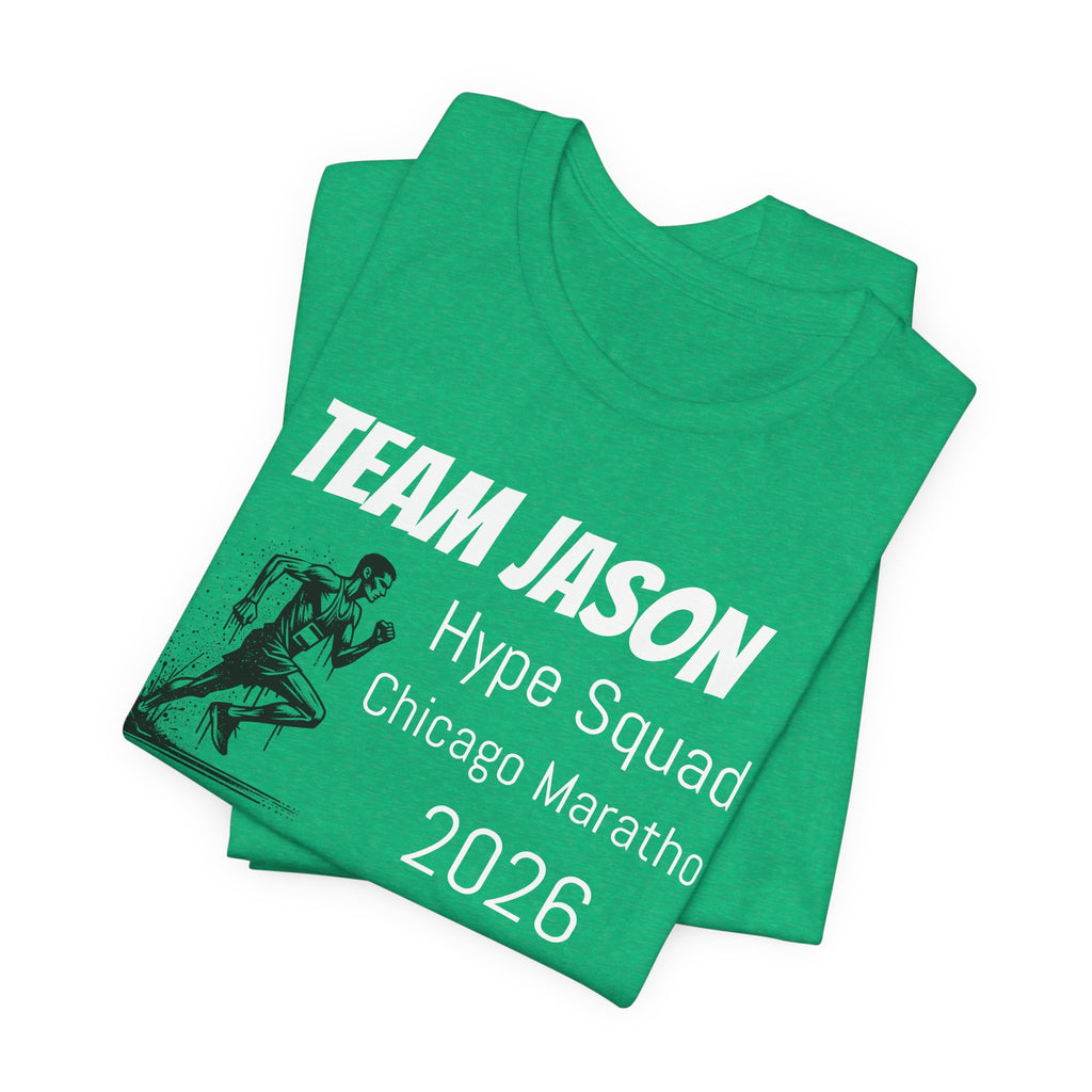 Customized Race Support Crew T-Shirt - Hype Squad - Man Silhouette Runner