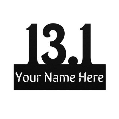 Custom Name 13.1 - Die-Cut Metal Sign