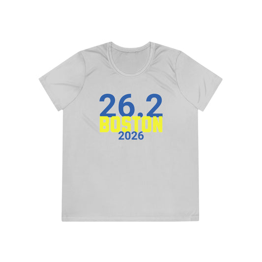26.2 Boston 2026 - Women's Moisture Wicking Tee