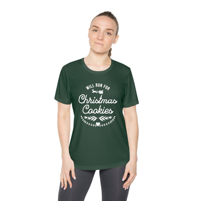 Will Run for Christmas Cookies - Ladies Competitor Tee