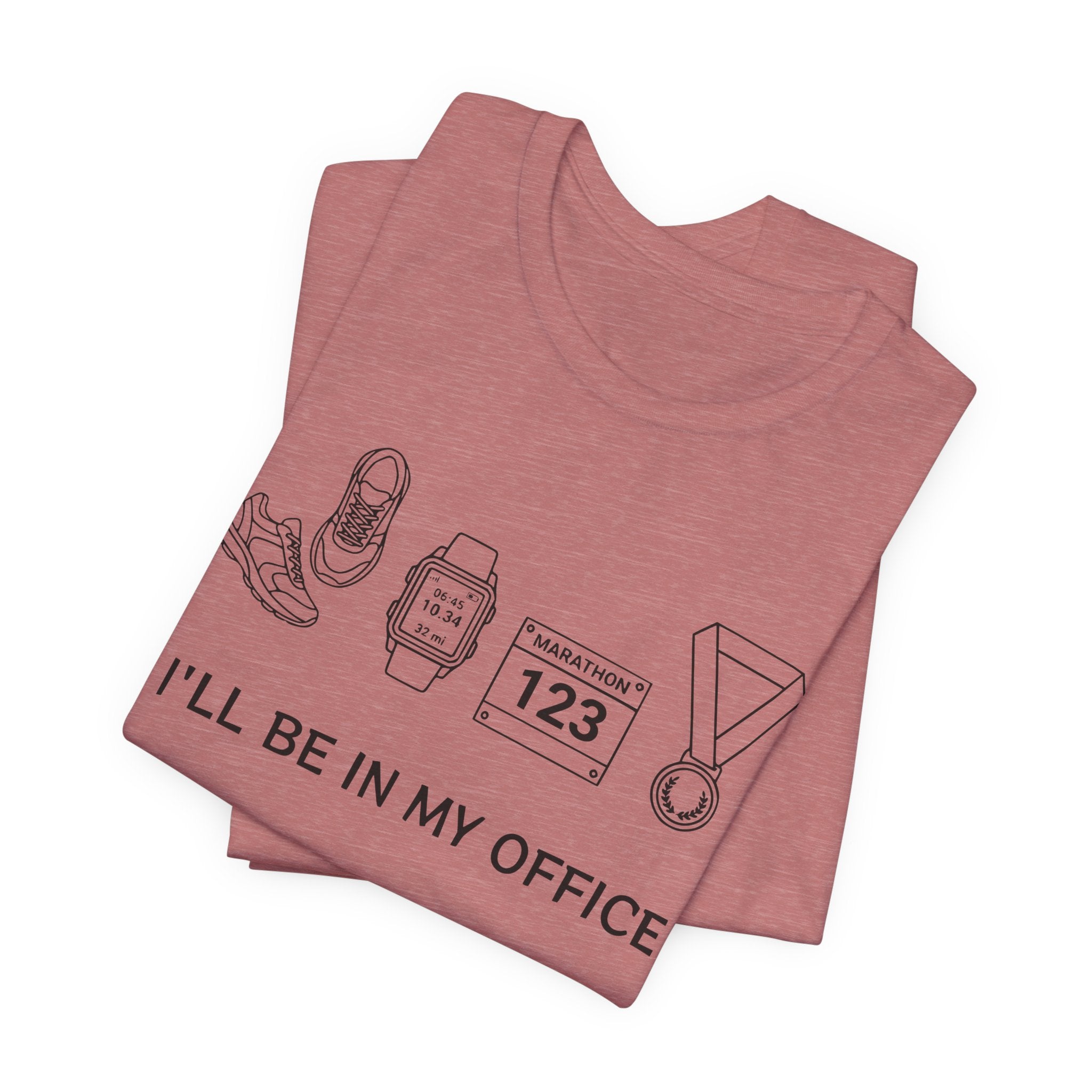“I’ll Be In My Office” Running Race Medal & Bib Design