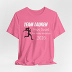 Customized Race Support Crew T-Shirt - Hype Squad - Woman Silhouette Runner