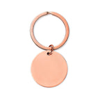 Custom Engraved Finish Time Keychain — Stainless Steel Round Keepsake
