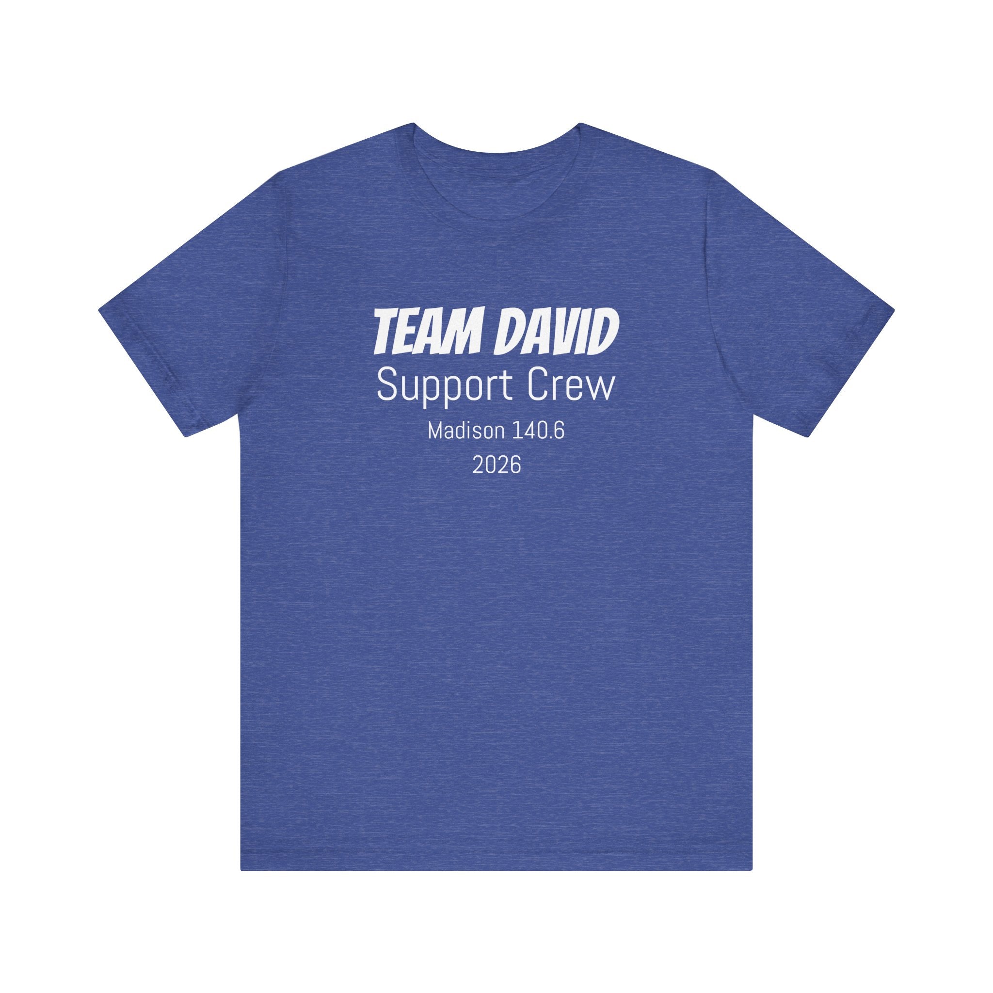 Customized Race Support Crew T-Shirt - 3 Personalization Fields: Name, Race, and Year - Unisex