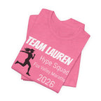 Customized Race Support Crew T-Shirt - Hype Squad - Woman Silhouette Runner