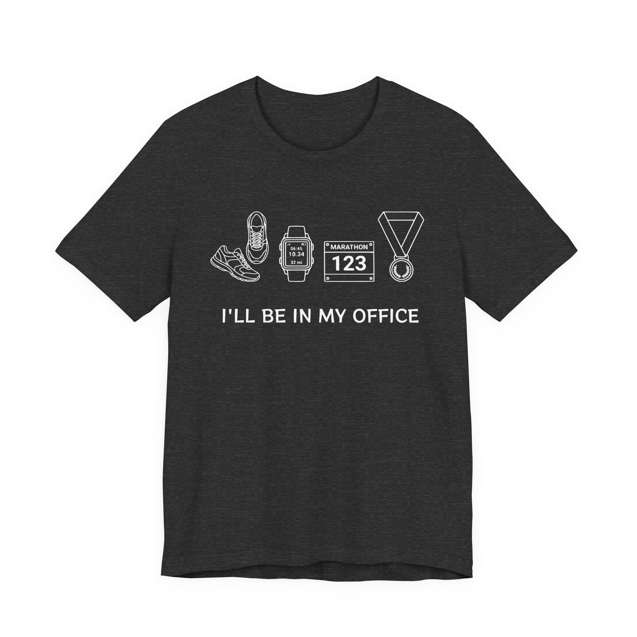 “I’ll Be In My Office” Running Race Medal & Bib Design