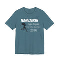 Customized Race Support Crew T-Shirt - Hype Squad - Woman Silhouette Runner
