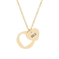 Custom Heart Cutout Necklace — Engraved Race Distance Pendant