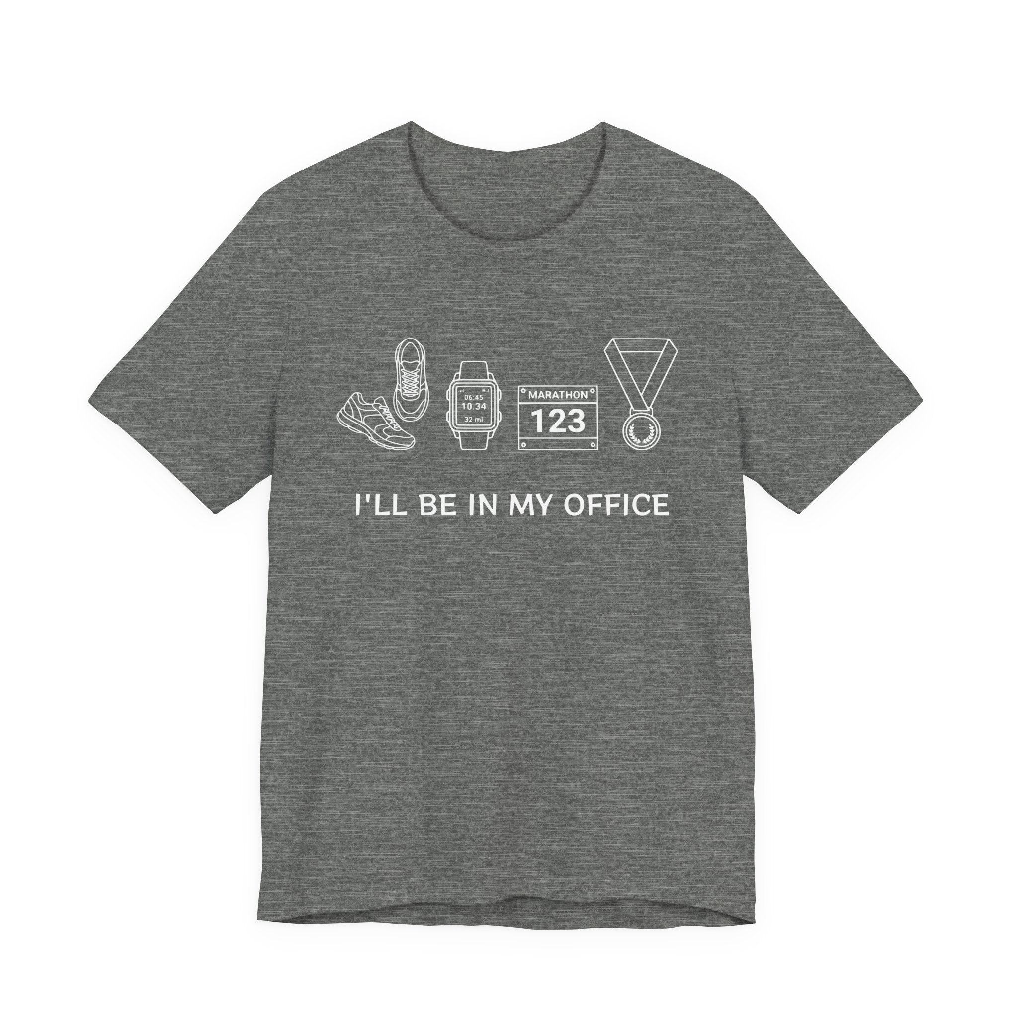 “I’ll Be In My Office” Running Race Medal & Bib Design