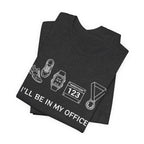 “I’ll Be In My Office” Running Race Medal & Bib Design