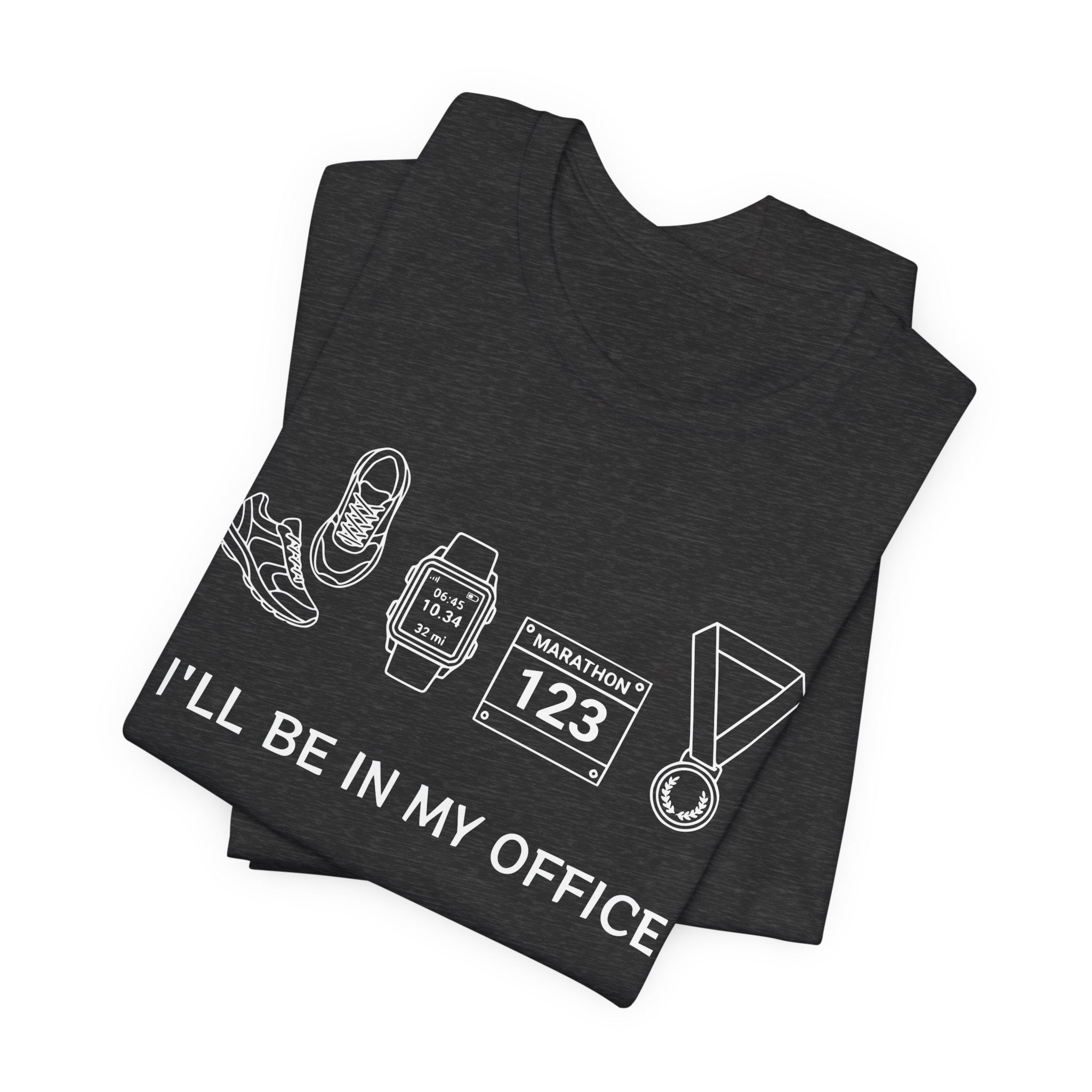 “I’ll Be In My Office” Running Race Medal & Bib Design