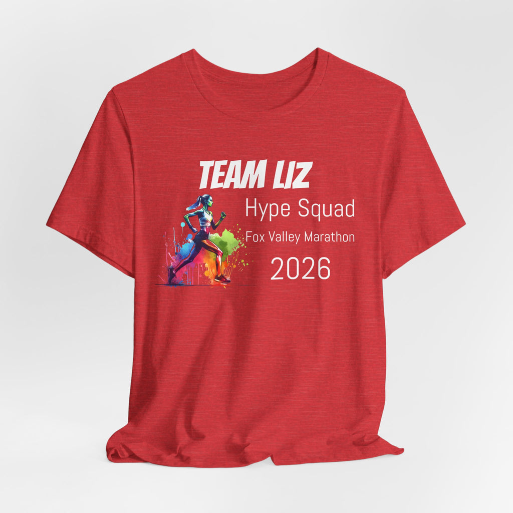 Customized Race Support Crew T-Shirt - Hype Squad - Color Splash Woman Runner