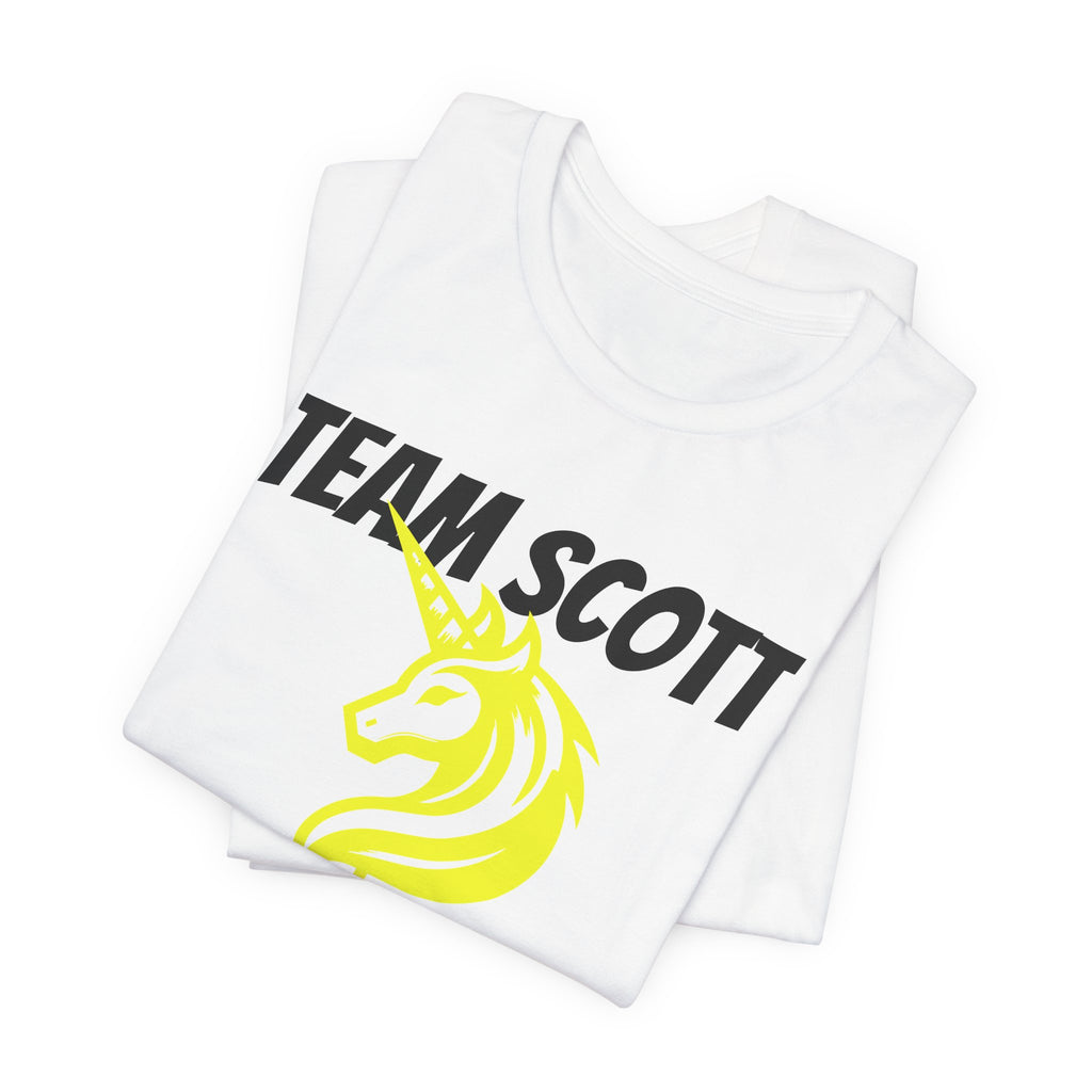 Customized Boston Race Support Crew T-Shirt - Yellow Unicorn