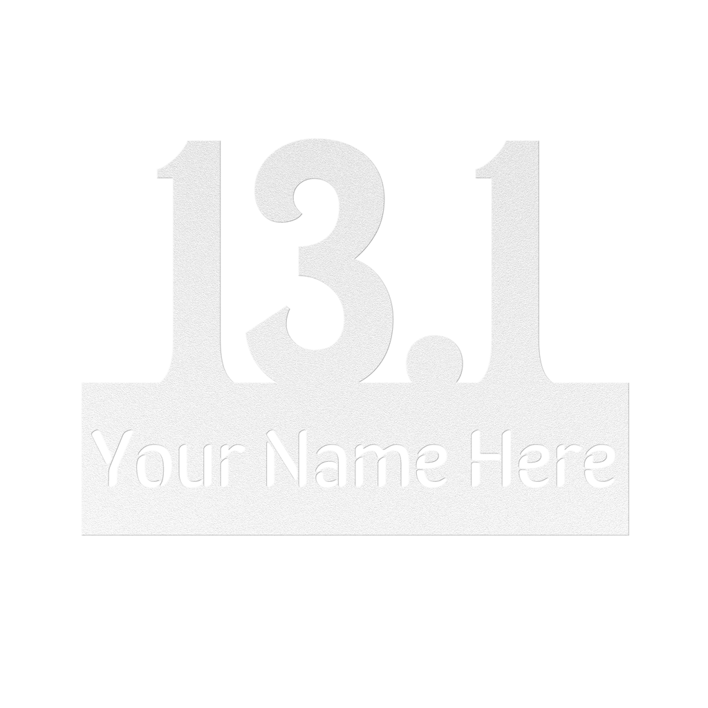 Custom Name 13.1 - Die-Cut Metal Sign