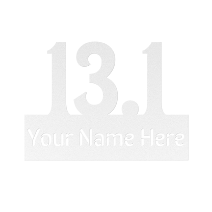 Custom Name 13.1 - Die-Cut Metal Sign