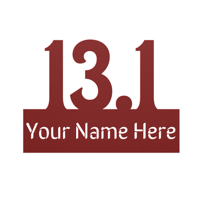 Custom Name 13.1 - Die-Cut Metal Sign