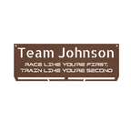 Custom Name - RUNNER Medal Hanger - Die-Cut Metal Sign