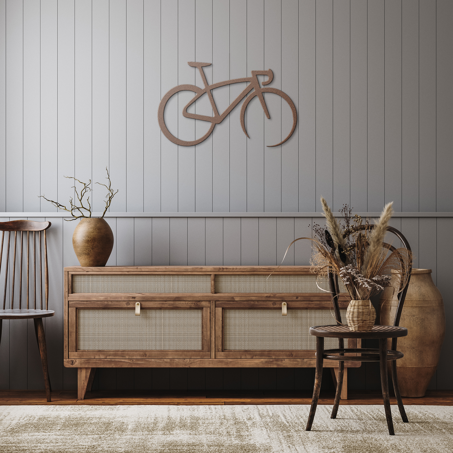 Road_Bicycle_Silhouette_Copper_Rustic_Hallway_Mockup.png