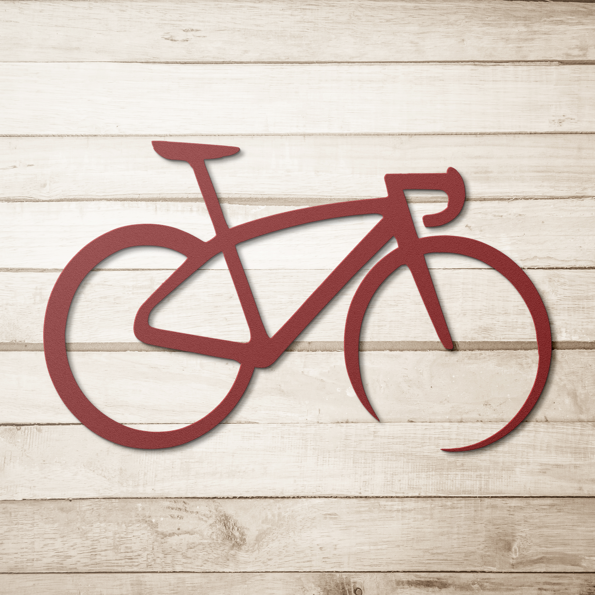 Road Bicycle Silhouette Metal Sign - Thumbnail 2