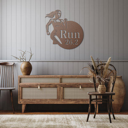 Run_262_Female_Runner_Metal_Wall_Art_Copper_Rustic_Hallway_Mockup.png