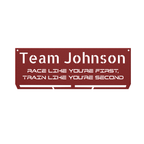Custom Name - RUNNER Medal Hanger - Die-Cut Metal Sign