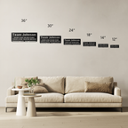 Custom Name - RUNNER Medal Hanger - Die-Cut Metal Sign