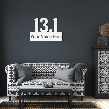 Custom Name 13.1 - Die-Cut Metal Sign