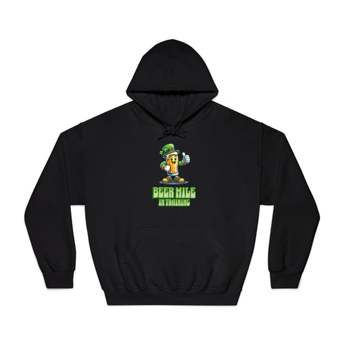 Beer Mile In Training - Unisex DryBlend Hooded Sweatshirt - Forward Gear Athletics