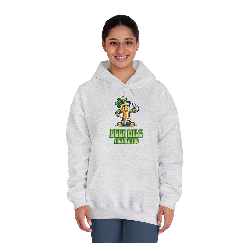 Beer Mile In Training - Unisex DryBlend Hooded Sweatshirt - Forward Gear Athletics