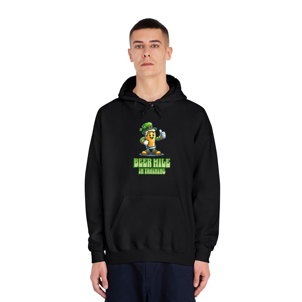 Beer Mile In Training - Unisex DryBlend Hooded Sweatshirt - Forward Gear Athletics