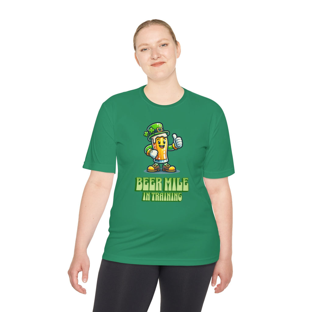 Beer Mile In Training - Unisex Moisture Wicking Tee - Forward Gear Athletics
