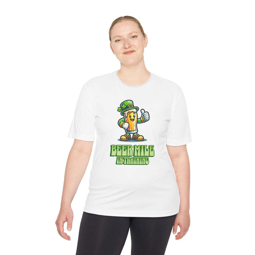 Beer Mile In Training - Unisex Moisture Wicking Tee - Forward Gear Athletics