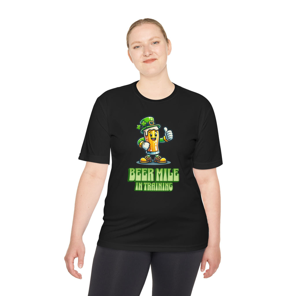 Beer Mile In Training - Unisex Moisture Wicking Tee - Forward Gear Athletics