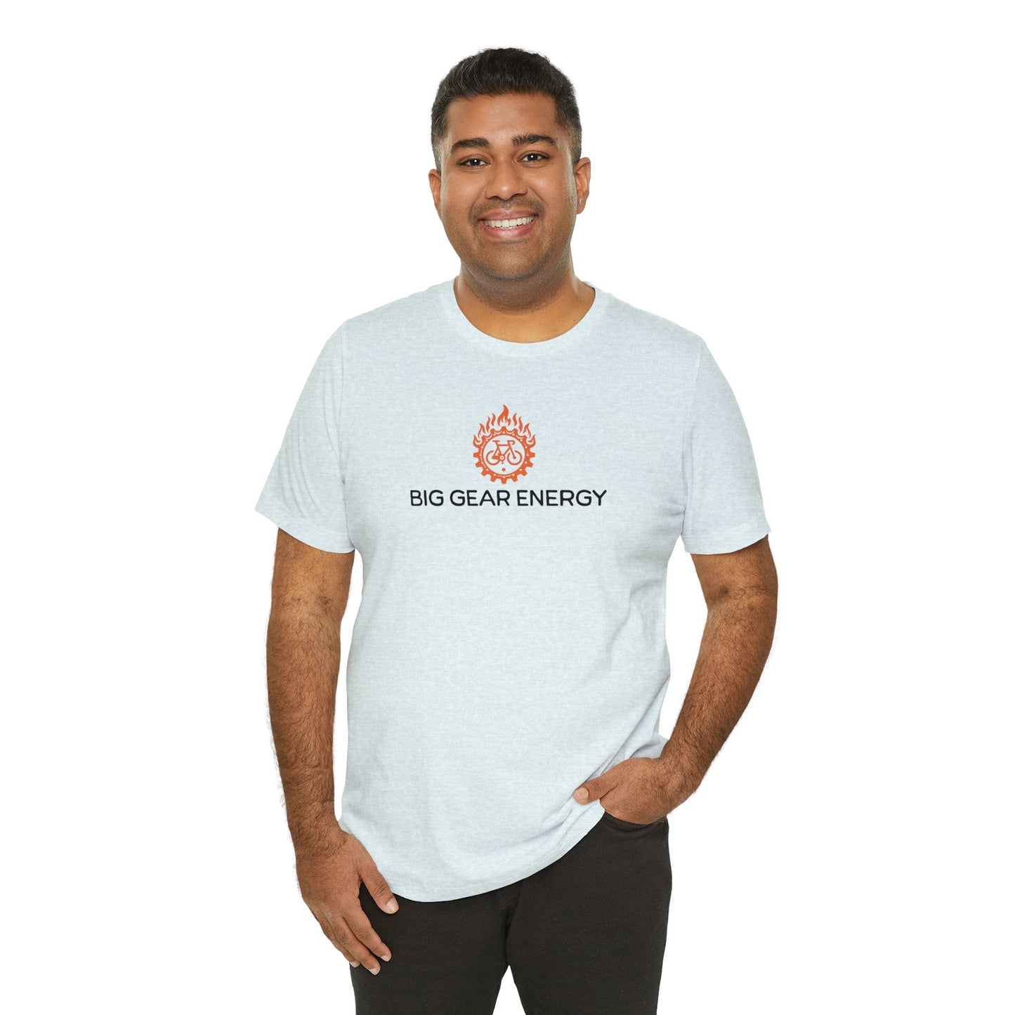 Big Gear Energy Flaming Bike - Unisex Tee - Forward Gear Athletics