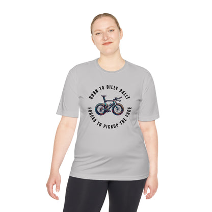 Born to Dilly Dally, Force to Pickup the Pace Triathlon - Unisex Moisture Wicking Tee - Forward Gear Athletics