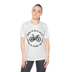 Born to Dilly Dally, Forced to Pickup the Pace Cycling - Ladies - Fit Competitor Tee - Forward Gear Athletics