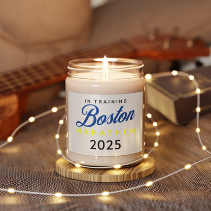 Boston Marathon - In Training 2025 - Scented Soy Candle, 9oz - Forward Gear Athletics