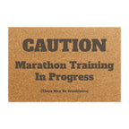 Caution - Marathon Training In Progress - Doormat - Forward Gear Athletics