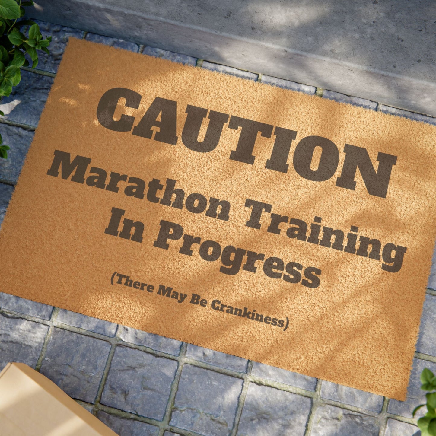 Caution - Marathon Training In Progress - Doormat - Forward Gear Athletics